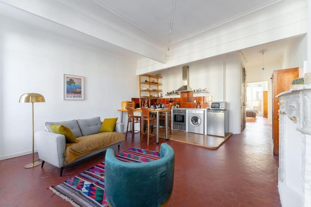 Superbe Appart, Central, Petit Balcon & Vue Place 马赛 外观 照片