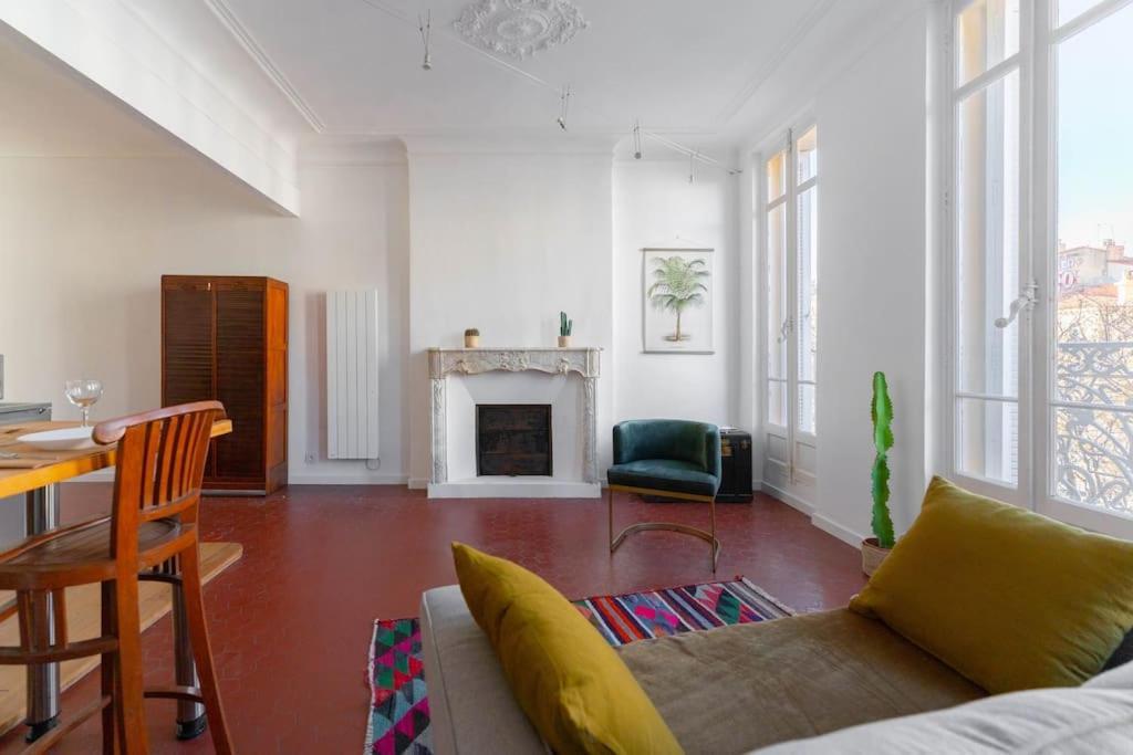 Superbe Appart, Central, Petit Balcon & Vue Place 马赛 外观 照片